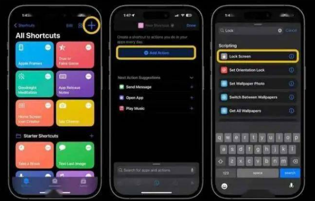尤溪苹果14锁屏维修店分享iPhone14升级iOS16.4后如何创建锁屏快捷方式 