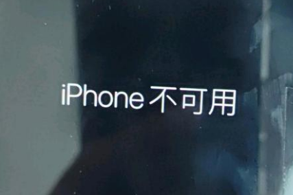 尤溪苹果服务网点分享锁屏界面显示“iPhone 不可用”如何解决 