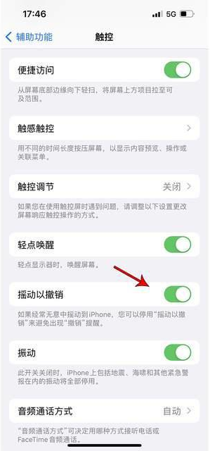 尤溪苹果手机维修分享iPhone手机如何设置摇一摇删除文字 